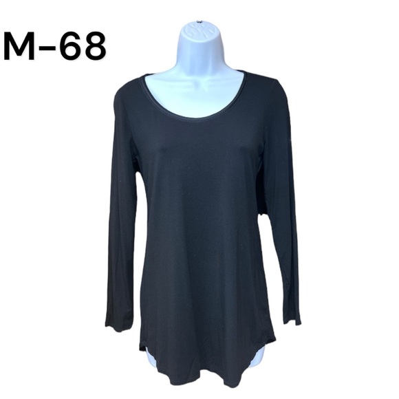 White House Black Market Tops - SzXXS White House Black Market Long Sleeve Boat Neck Tunic Black